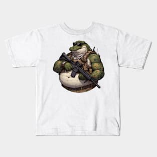 Tactical Crocodile Operator Kids T-Shirt